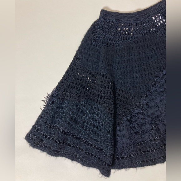 Antonia Campbell Hughes for TOPSHOP Crochet Knit Skirt Size M/10 UK - Picture 3 of 11